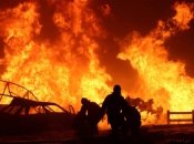 Пожежа на місці вибуху