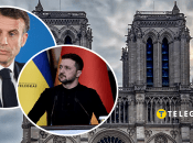 Емануель Макрон та Володимир Зеленський(зліва направо)