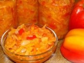 Овощной салат с чесноком на зиму