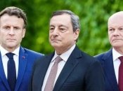 Олаф Шольц, Эмманюэль Макрон и Марио Драги