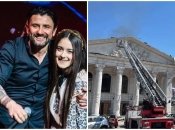 Иван Леньо с дочерью Маланкой, которая находилась в момент атаки в Чернигове