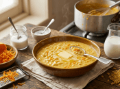 Тыквенная каша с макаронами