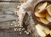 Вівсянка з грушами та медом — це не лише смачний, але й корисний сніданок (фото створене з допомогою ШІ)