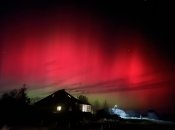 Северное сияние. Село Витачив, Киевская область