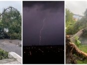 Дожди с градом и сильным ветром прошли в ряде областей Украины