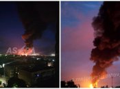 Пожар видно издалека