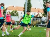 Тренировка сборной Украины перед матчем с Молдовой