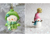 Детские поделки на Новый год 2020: снеговичок из соленого теста (ФОТО)