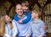 Принц Уильям с 10-летним Джорджем, 8-летней Шарлоттой и 5-летним Луи