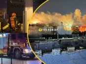 В помещении было под сотню человек: в самом центре Львова мощно полыхал ресторан (видео)