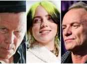 В отличие от Тома Уэйтса и Стинга, карьера в кино Билли Айлиш (в центре) только начинается