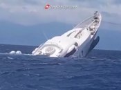 Яхта My Saga идет на дно