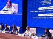 Елена Кондратюк выступила на Международном форуме в Баку и пригласила 110 стран к участию в Саммите мира в Швейцарии