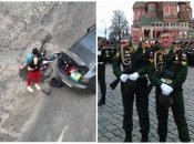 Российский военный с БМП расстрелял машину с гражданскими