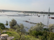 Затоплен мост возле села Нововасилевка