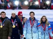 Российские спортсмены поддержали путина