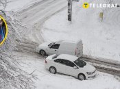 Автомобили зимой на улице