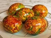 Самый красивый мраморный окрас для пасхальных яиц