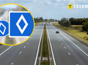 Білий ромб на блакитному тлі