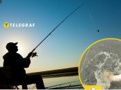 В Украине рыбак поймал большую рыбу