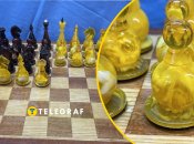 Янтарные шахматы из СССР