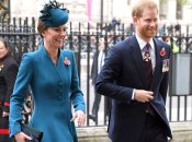 Кейт Миддлтон и принц Гарри направляются в Вестминстерское аббатство 25 апреля 2019 года, Лондон