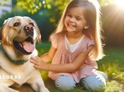 Собака может быть лучшим другом для вашего ребенка (фото создано с помощью ИИ)