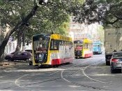 Трамваї на вулицях