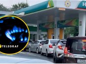 Очереди на заправках в России