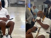 Майк Тайсон на инвалидной коляске