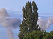 Дим над місцем атаки у Вишгородському районі