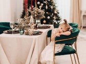 Скатерть из льна или хлопка будет очень удачной