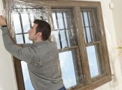 Утепление окон пленкой