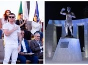 Канело на открытии памятника