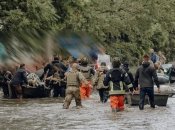 Кадр з місця обстрілу мирних жителів під час евакуації з Херсонської області