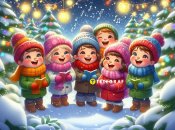 Дети поют колядки