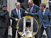 Лідери України, Великої Британії, ФРН, Франції та кіт Ларрі