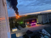 Пожежа на нафтобазі в РФ після атаки дронів