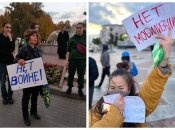 В россии начались акции протеста против мобилизации и войны в Украине