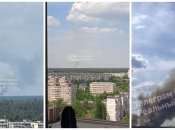 Под Киевом сильный пожар, дым виден за километры: видео и подробности