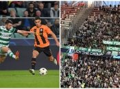 Скандальный баннер на матче "Шахтер" - "Селтик"