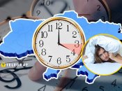 Карта України, годинник, дівчина