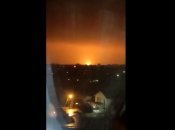 Скриншот выдаваемого за сегодняшний взрыва в Луганске