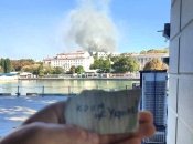 Штаб Черноморского флота россии горит