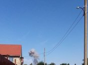 Дым на месте взрыва