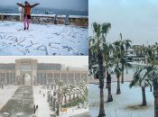 Анталию засыпало снегом