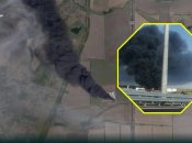 Дым растянулся на километры: пожар на нефтебазе "Атлас" в РФ показали с космоса (фото, видео)