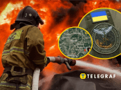 Пожежа після атаки дронів