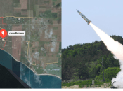 Військова база біля н/п Вітіно у вогні