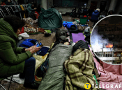 Метро во время атаки на Киев